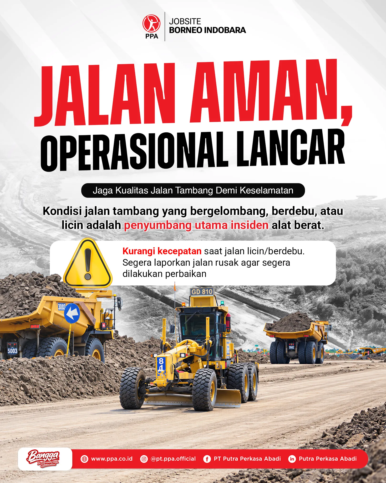 Jalan Aman, Operasional Lancar: Pentingnya Menjaga Kualitas Jalan Tambang